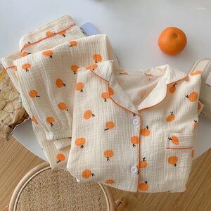 Orange Cream Short PJ Set